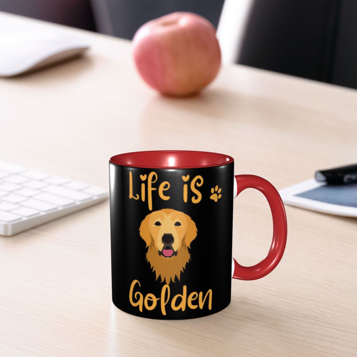 Coffee And Tea Quotes Funny - Кружка с цитатой о золотистом ретривере,