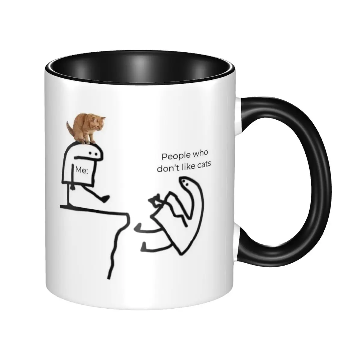 Coffee And Tea Quotes Funny - Кружка с дизайном «Я с кошкой»,