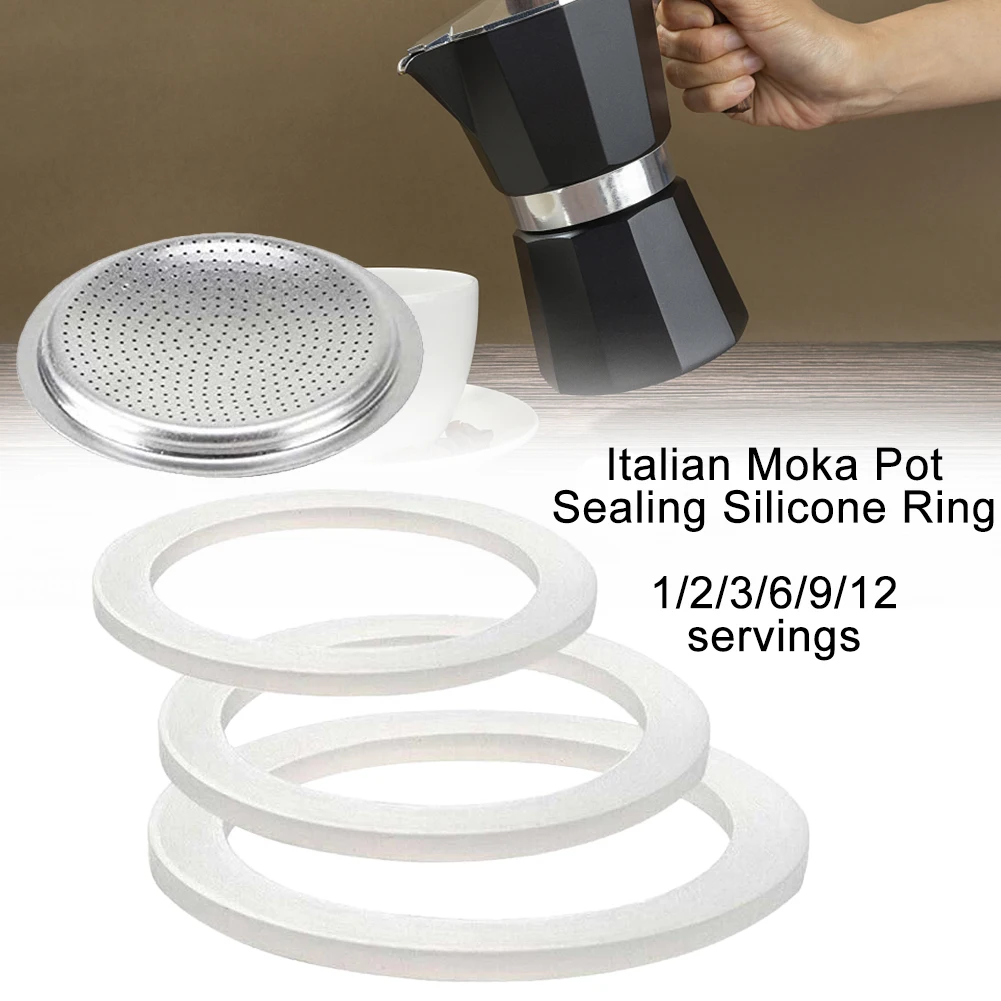 Moka Pot Stove - 1 комплект, термостойкая силиконовая резиновая прокладка,