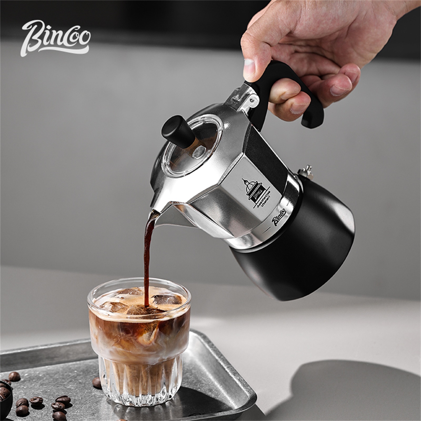 Moka Pot Stove - Мока-горшок BINCOO с двойным клапаном, кофеварка