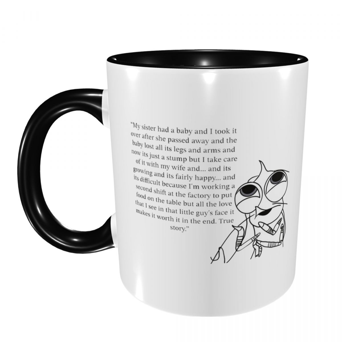 Coffee And Tea Quotes Funny - Кружка с цитатой из мультфильма «Истории