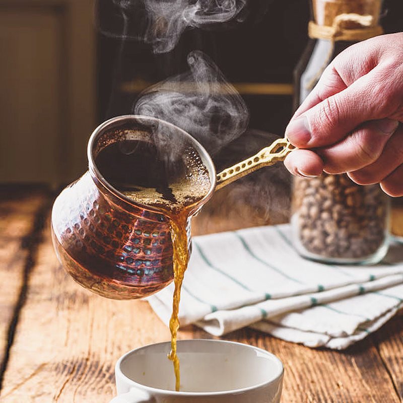 T And Tea Coffee - Кофейник Türkiye, тонкая медная посуда для