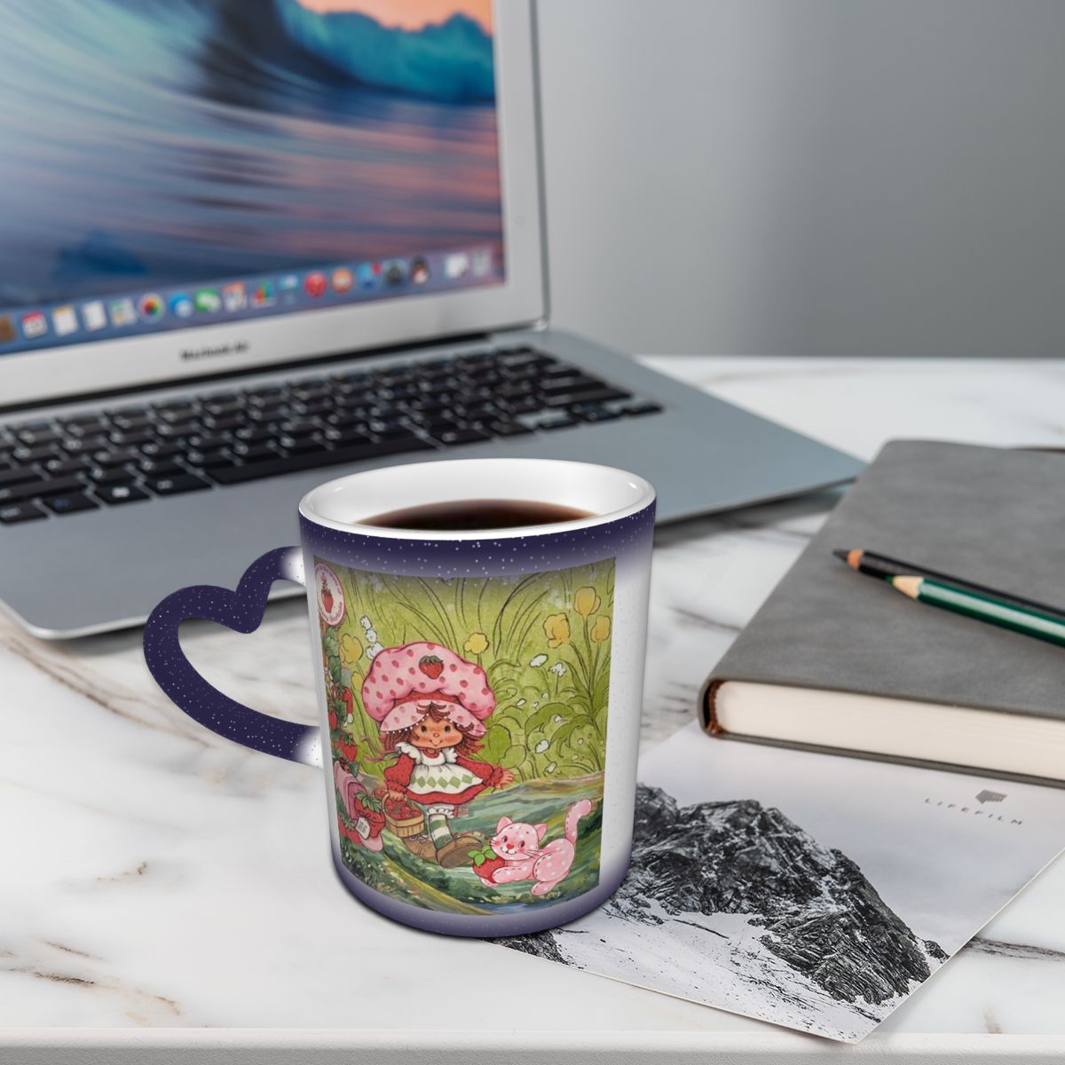 Coffee Tea Like - Забавная керамическая кружка «Клубничный пирог» для