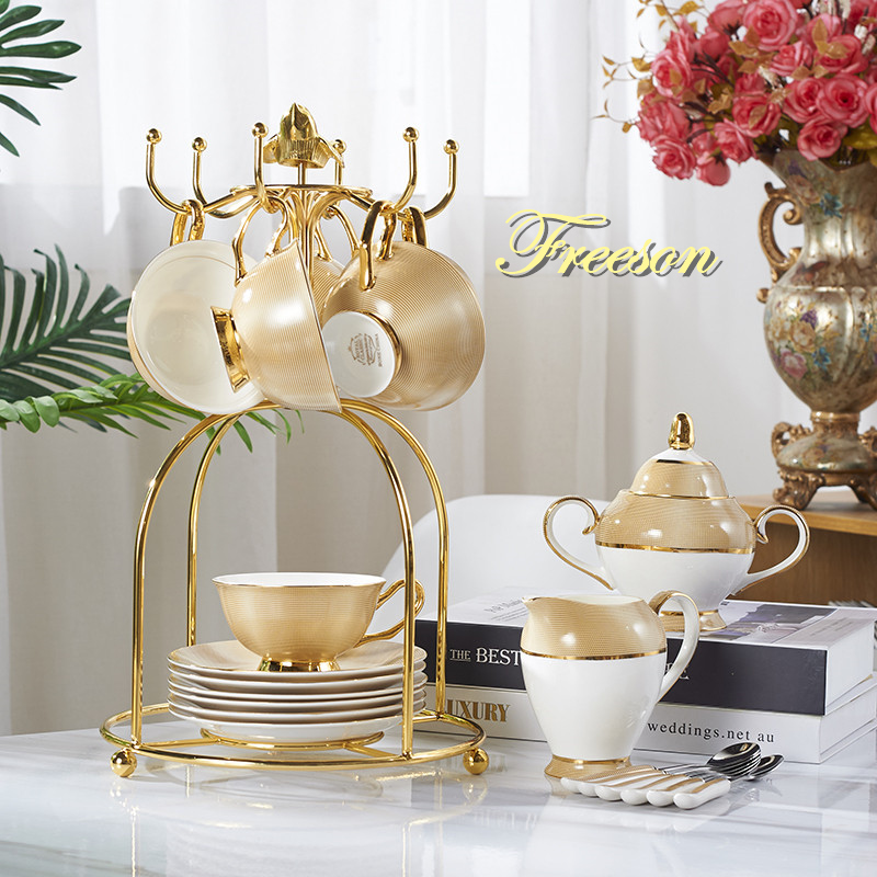 Coffee Tea Sugar Set - Роскошный набор для кофе из золотого