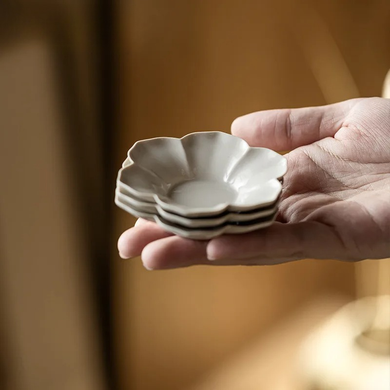 Coffee Tea Sugar Set - Подставки с растительным пеплом и подсолнухом,