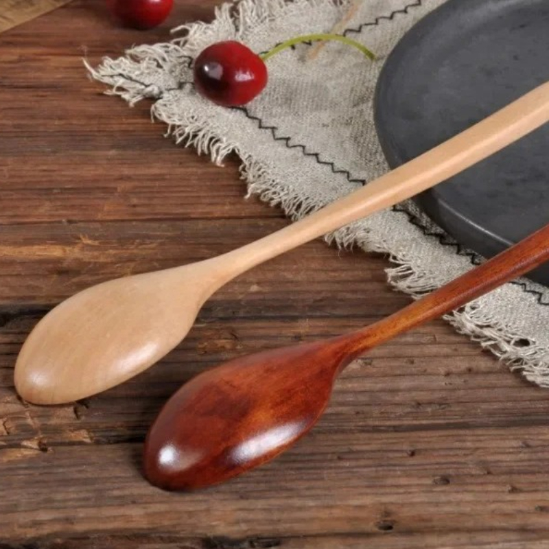 Tea Coffee Utensils - 1/2 шт. деревянная ложка, посуда, кухонная