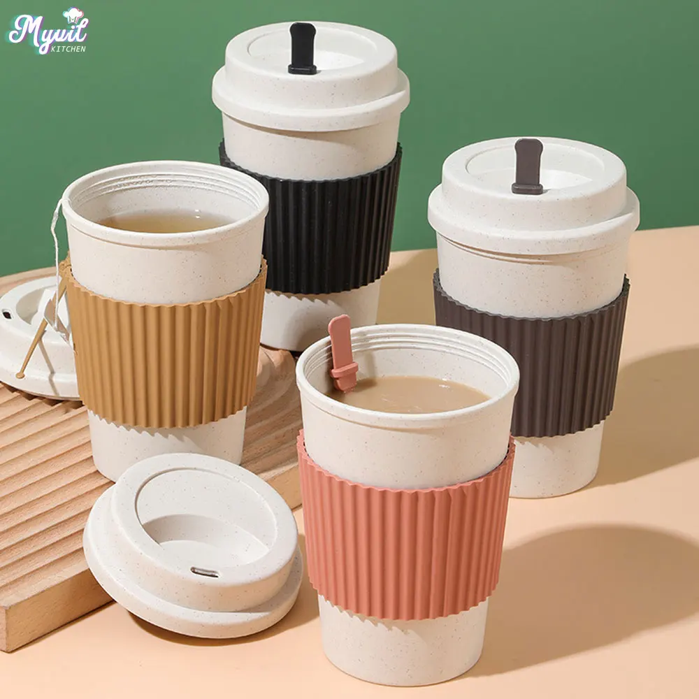 Coffee Tea Exchange - 450 мл кофейные чашки с крышками,