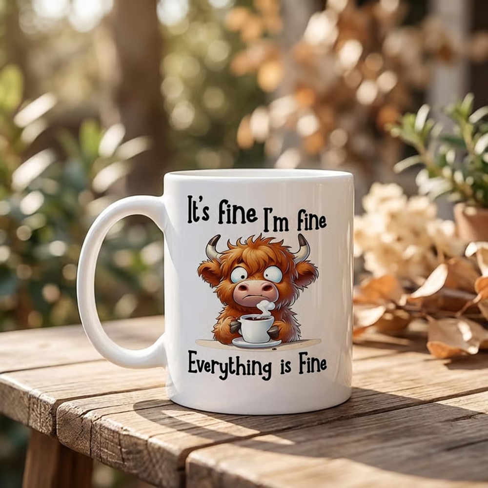 Coffee And Tea Quotes Funny - Забавная кружка с изображением шотландской высокогорной