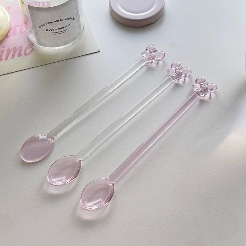 Розовая стеклянная кофейная ло – обзор и цена Tea Coffee Utensils