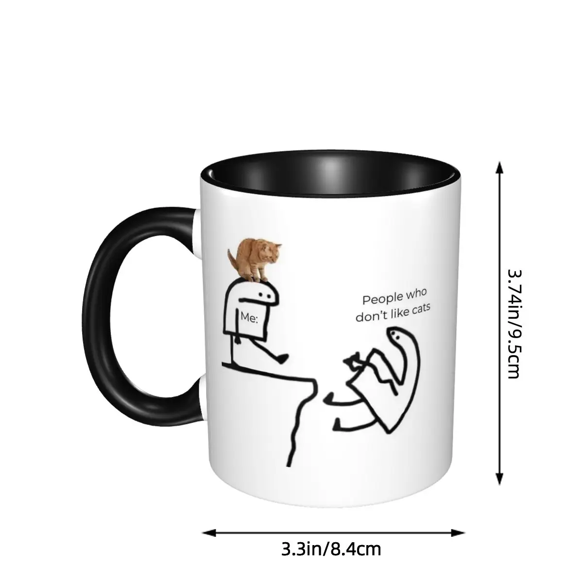 Кружка с дизайном «Я с кошкой» – обзор и цена Coffee And Tea Quotes Funny