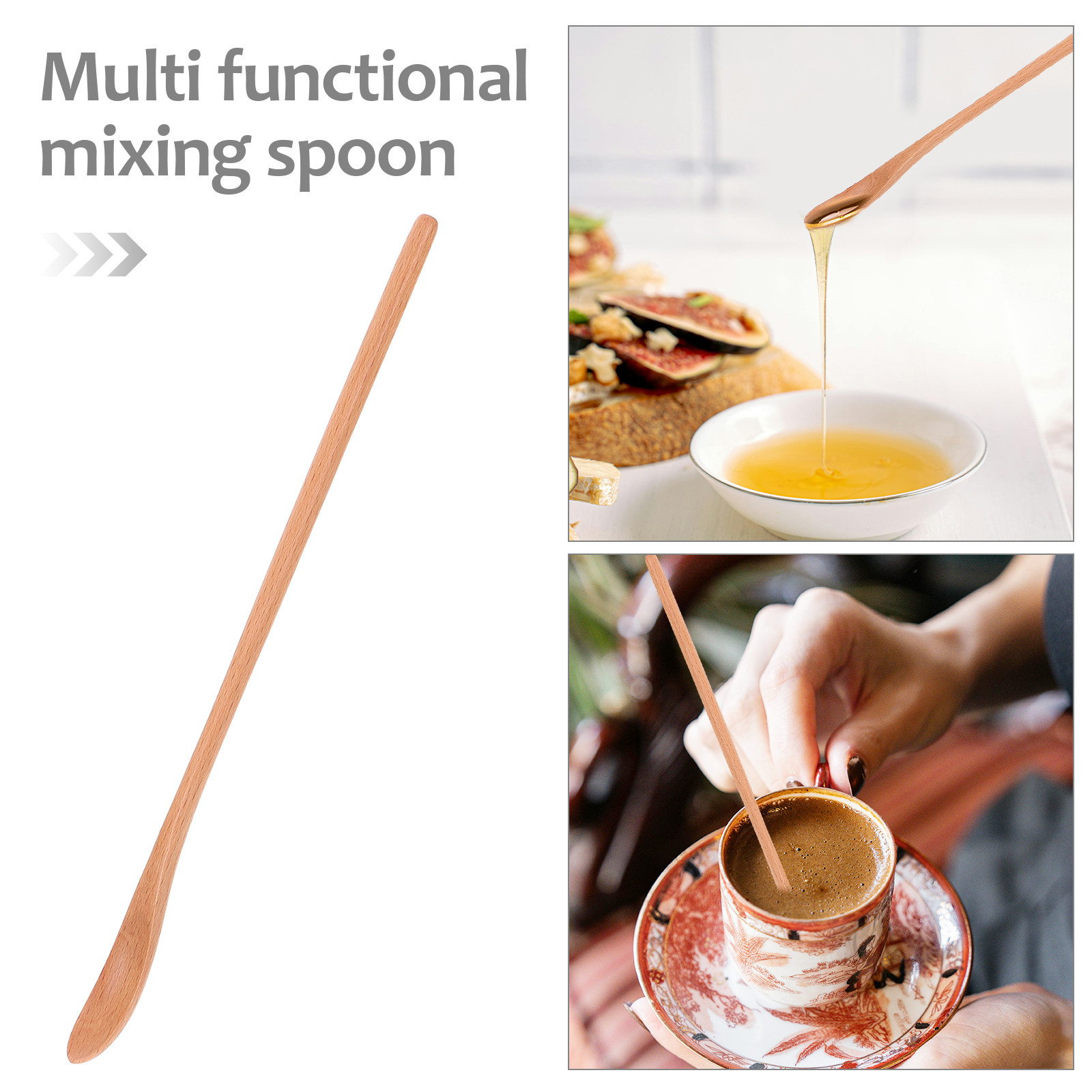 2 шт. деревянных ложек с длинн – обзор и цена Tea Coffee Utensils