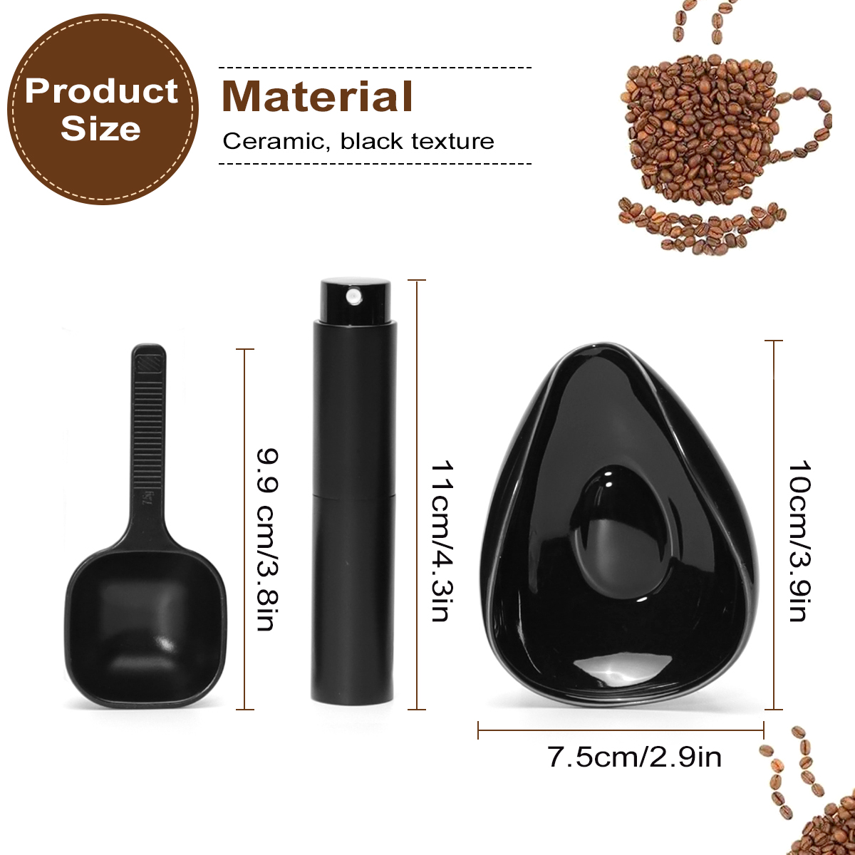 Набор чашек и ложек для дозиро – обзор и цена Coffee Tea Sugar Set