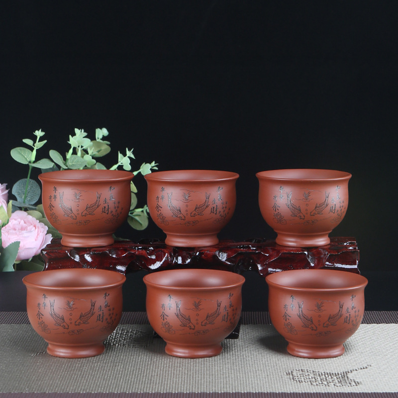 Китайская фиолетовая глиняная  – обзор и цена Coffee Tea Sugar Set