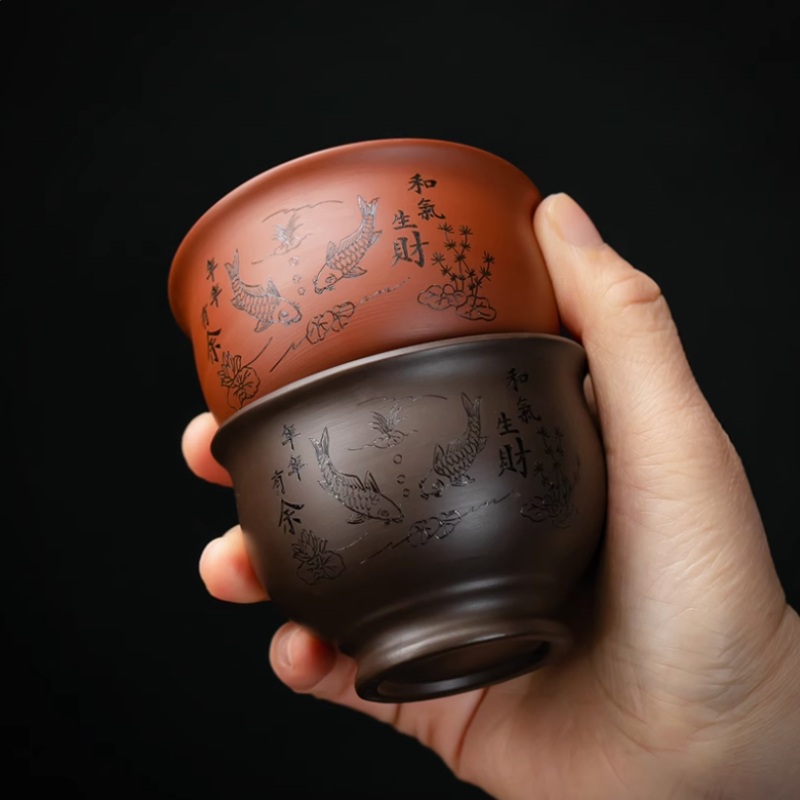 Китайская фиолетовая глиняная  – обзор и цена Coffee Tea Sugar Set