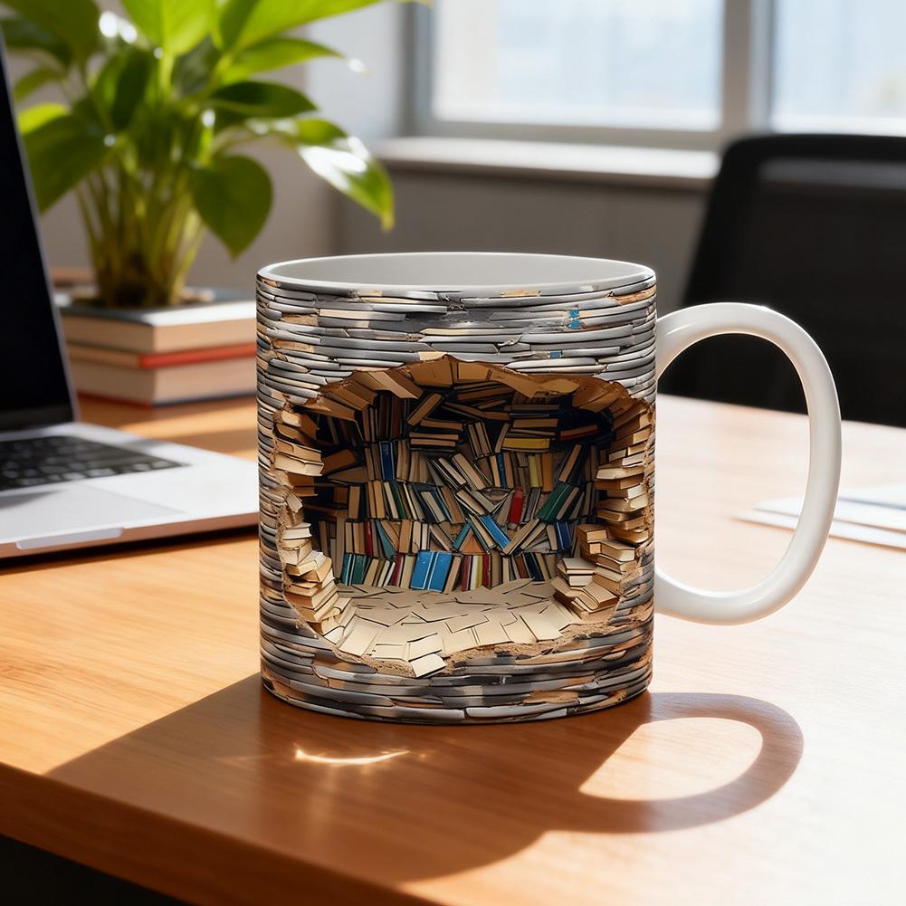 Креативные 3D-кружки с дизайно – обзор и цена Coffee Tea Library
