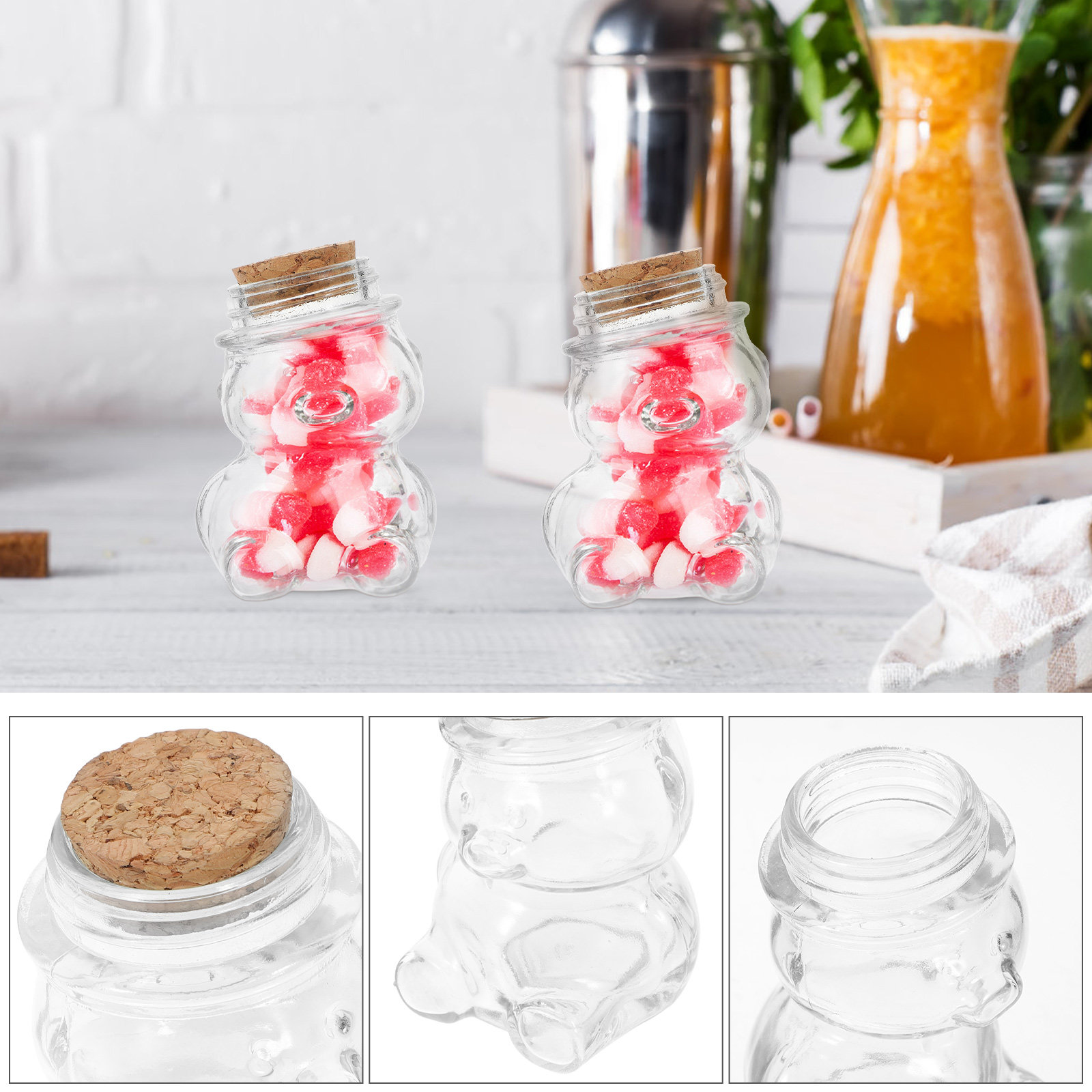 Набор из 4 стеклянных банок дл – обзор и цена Coffee Tea Sugar Set