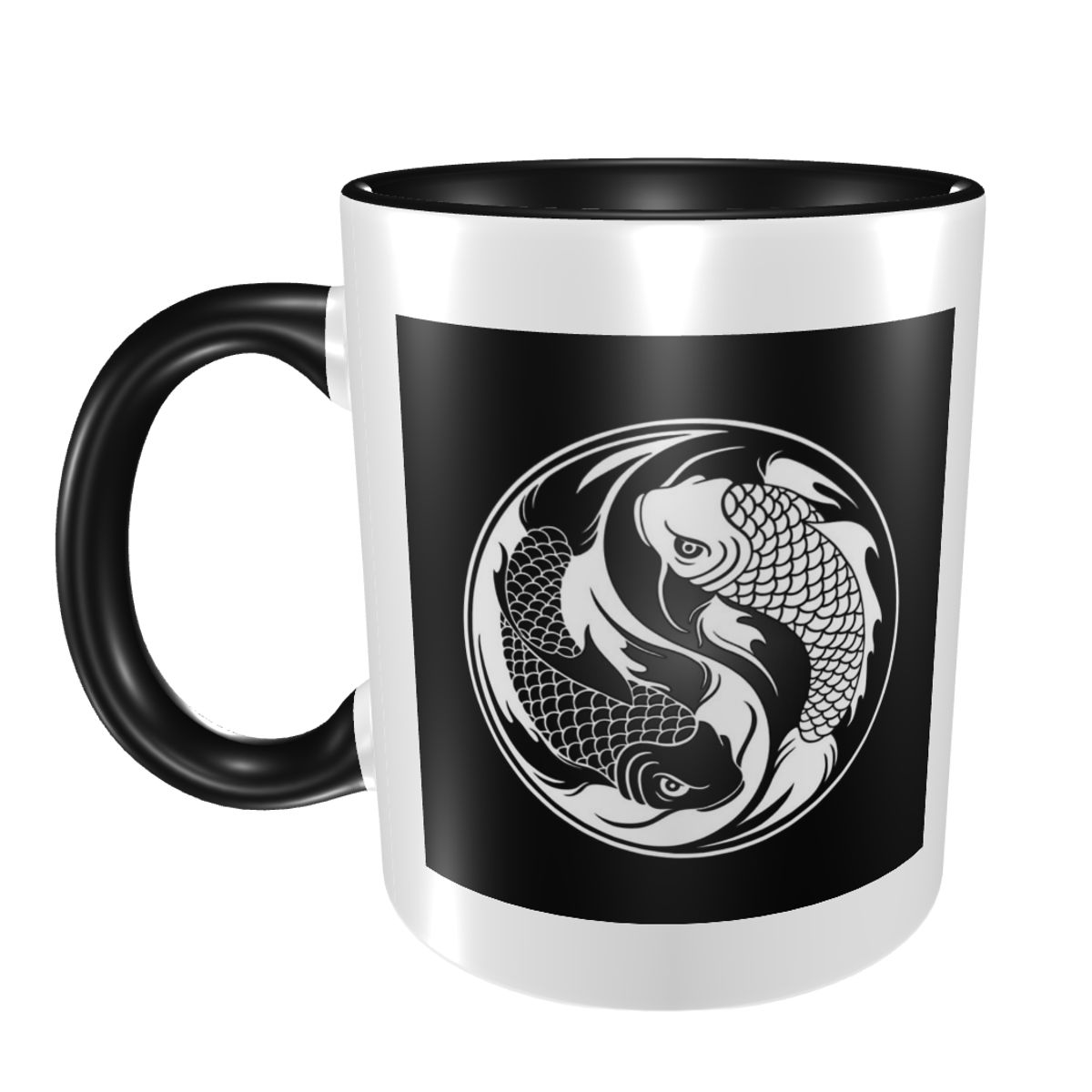 Черно-белая кружка с рыбой Инь – обзор и цена Coffee Tea Yin Yang